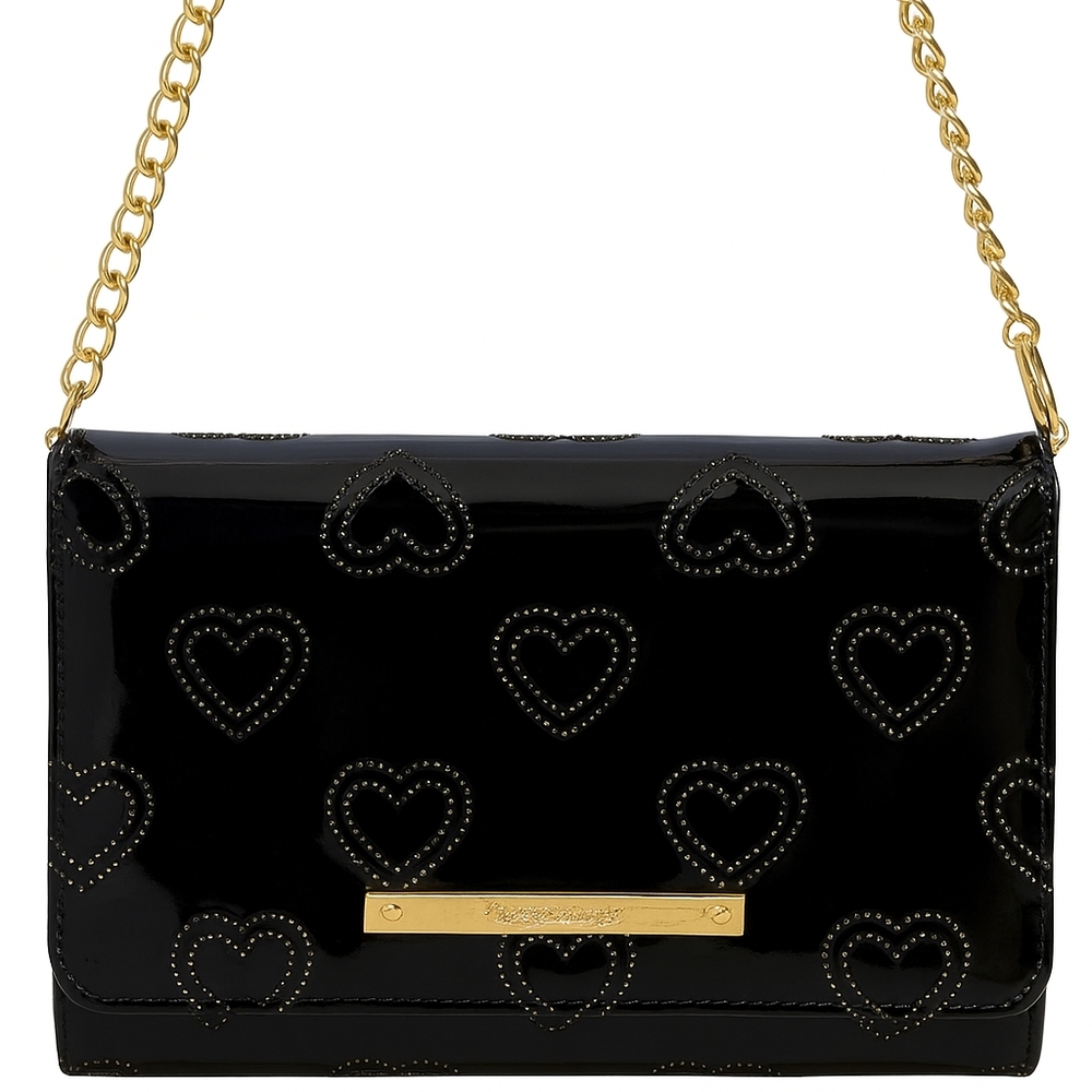 BETSEY JOHNSON  BLACK HANDBAG